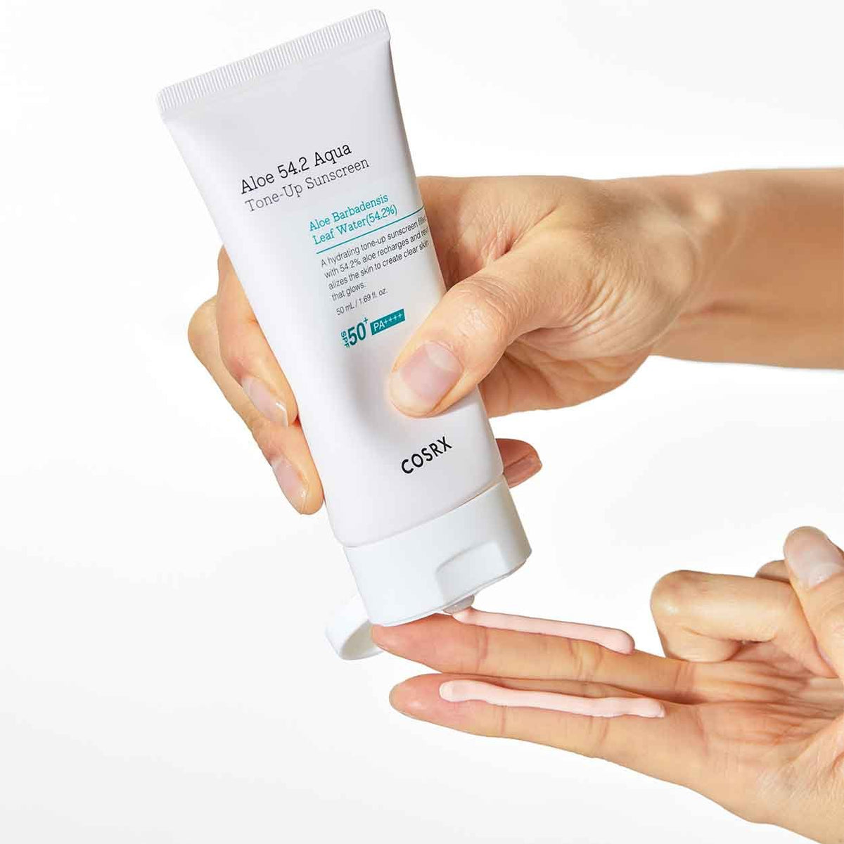 Apsauginis toninis veido kremas "Aloe 54.2 Aqua Tone - Up Sunscreen SPF50+ PA++++", 50 ml