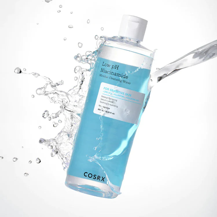 Žemo pH valomasis micelinis vanduo "Low pH Micellar Niacinamide Cleansing Water", 400 ml
