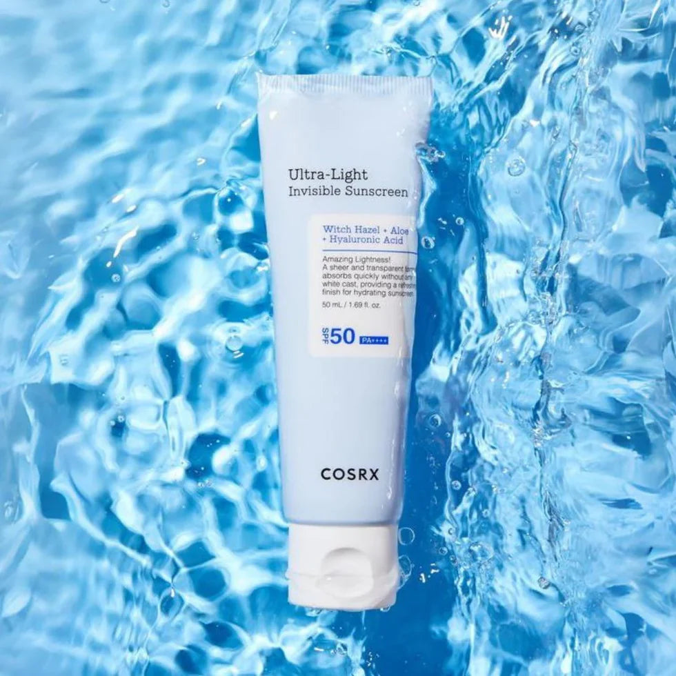Lengvas apsauginis veido kremas nuo saulės "Ultra - Light Invisible Sunscreen SPF50+ PA++++", 50 ml