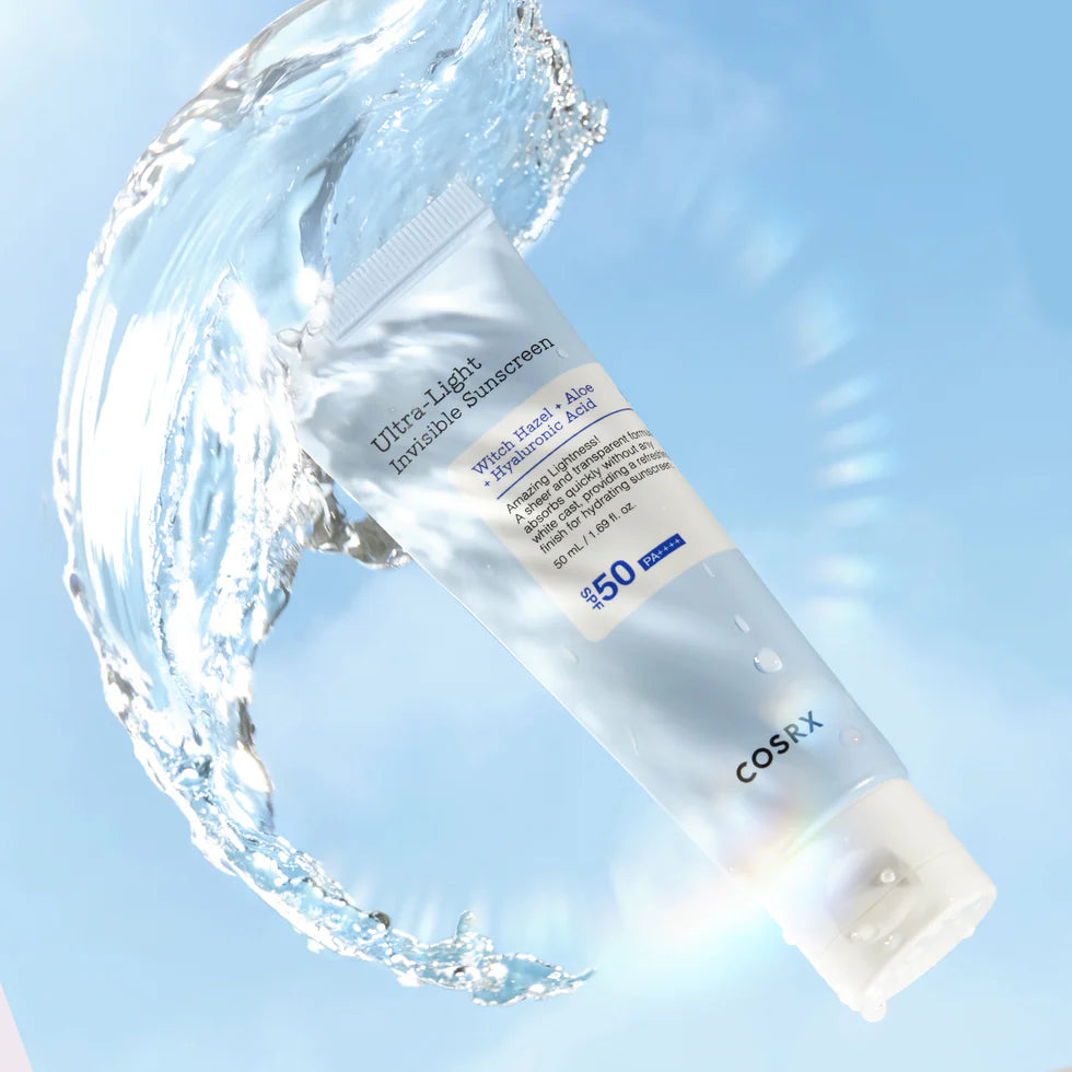 Lengvas apsauginis veido kremas nuo saulės "Ultra - Light Invisible Sunscreen SPF50+ PA++++", 50 ml