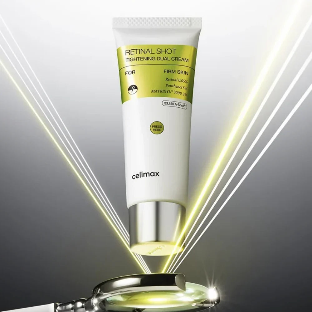 Dvigubo poveikio stangrinamasis veido kremas su retinaliu, peptidais ir pantenoliu "The Vita-A Retinal Shot Tightening Dual Cream", 50 ml