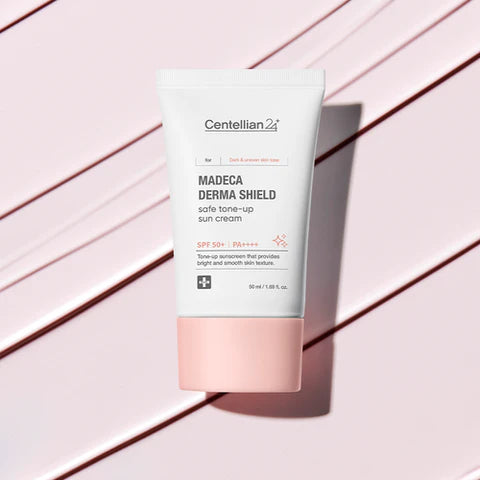 Apsauginis toninis kremas nuo saulės "Madeca Derma Shield Safe Tone-Up Sun Cream", 50 ml