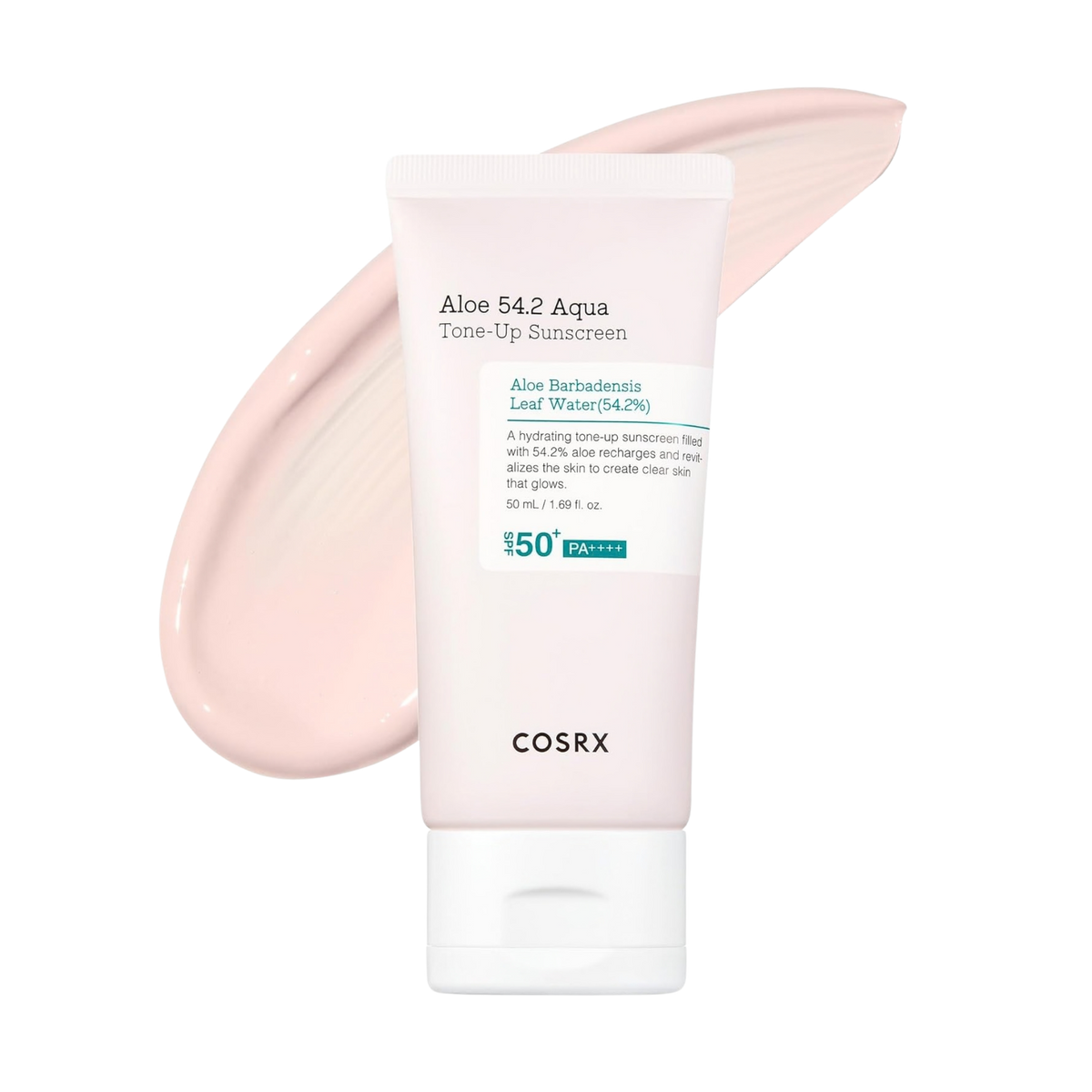 Apsauginis toninis veido kremas "Aloe 54.2 Aqua Tone - Up Sunscreen SPF50+ PA++++", 50 ml