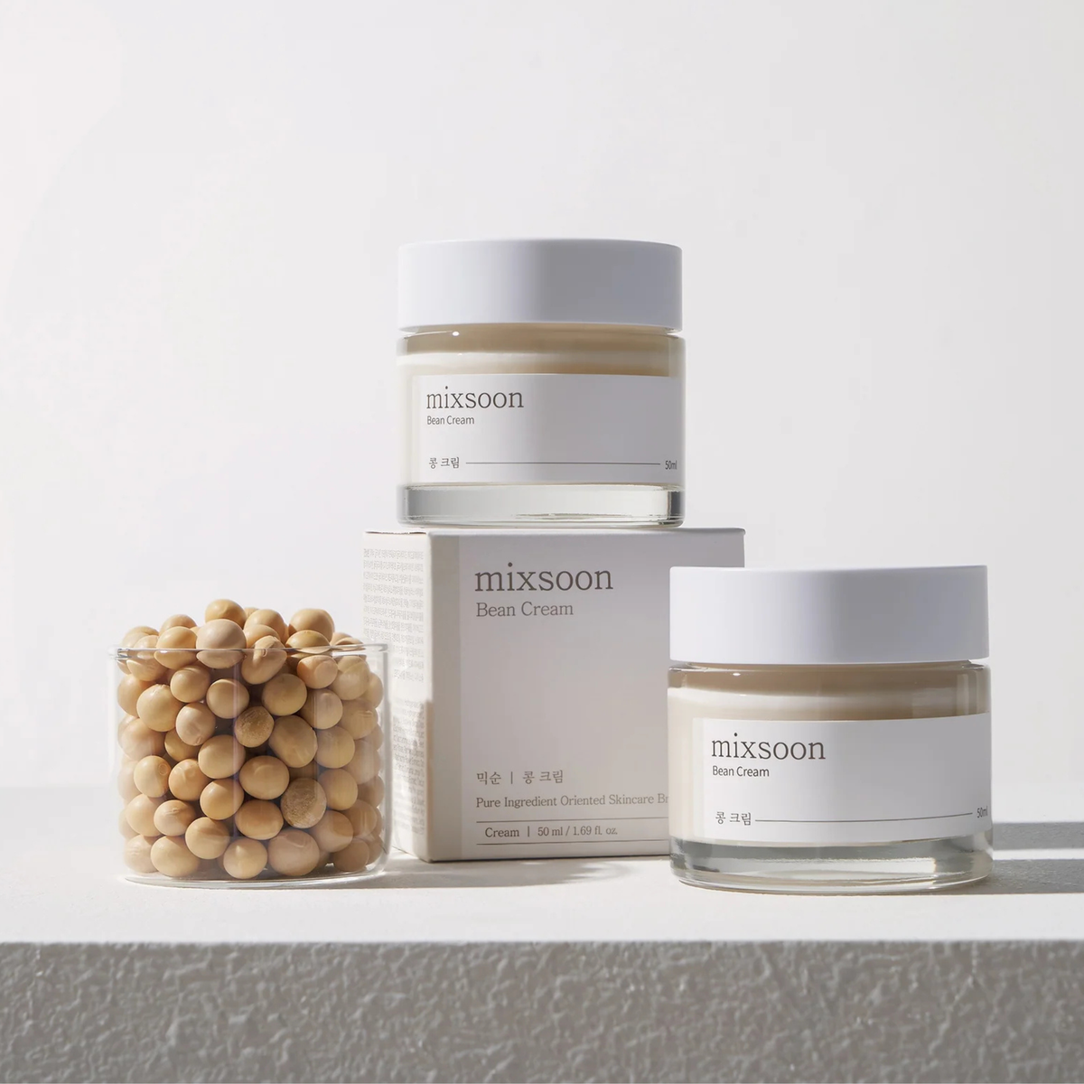 Veido kremas su fermentuotu sojų pupelių ekstraktu "Bean Cream", 50 ml