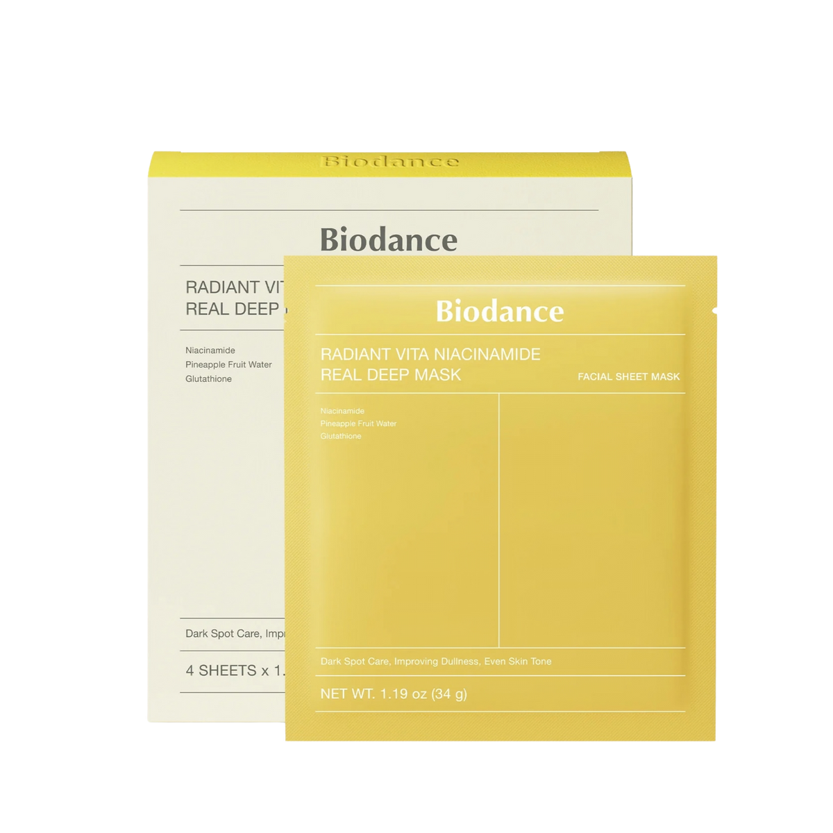 Skaistinamoji hidrogelinė veido kaukė su niacinamidu "Radiant Vita Niacinamide Real Deep Mask"