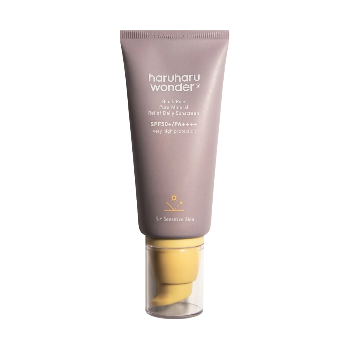 Apsauginis veido kremas nuo saulės "Black Rice Pure Mineral Relief Daily Sunscreen SPF50+ PA++++", 50 ml