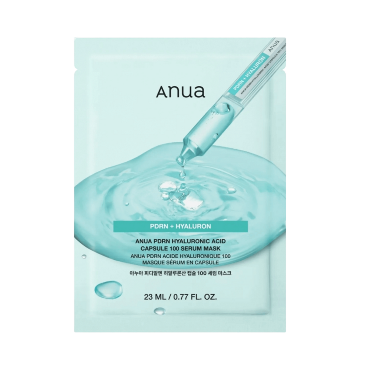Drėkinamoji veido kaukė "PDRN Hyaluronic Acid Capsule 100 Serum Mask", 23 ml