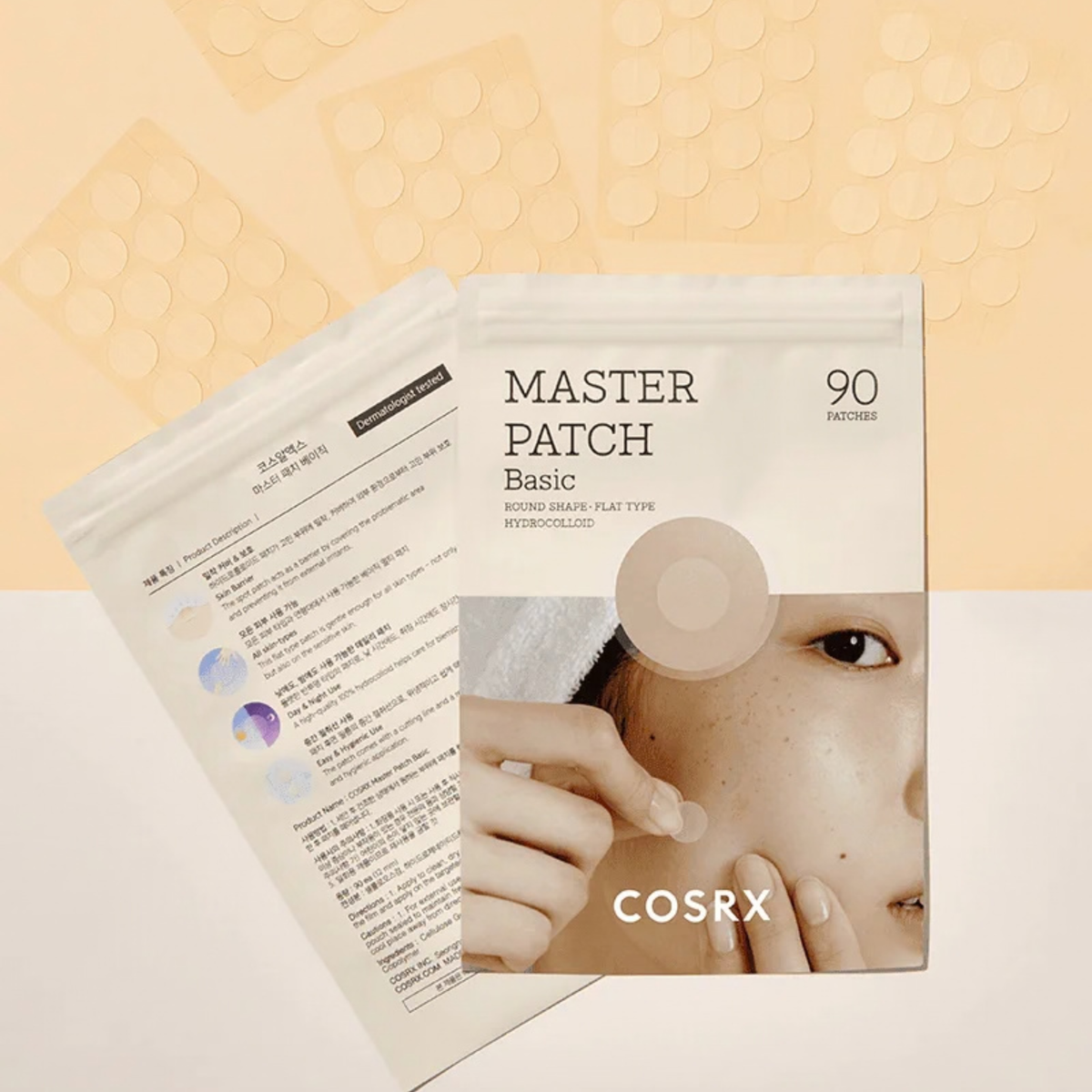Pleistrai spuogams "Master Patch Basic - Healing Eczema Patches", 90 vnt.