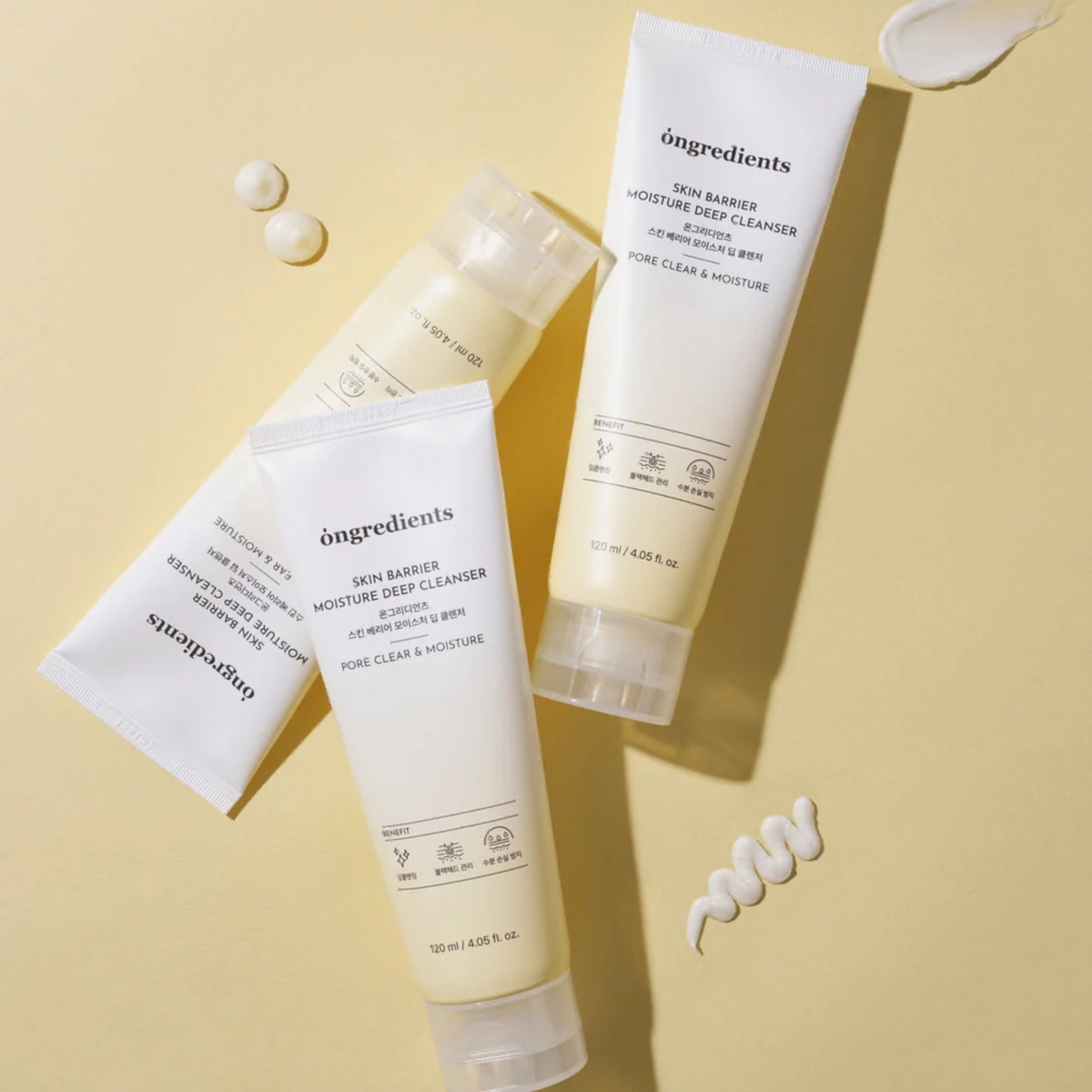 Drėkinantis veido prausiklis "Skin Barrier Moisture Deep Cleanser", 120 ml