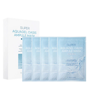 Lakštinių veido kaukių rinkinys "Super Aquagel Oasis Ampoule Mask – 1 Pack", 5 vnt.