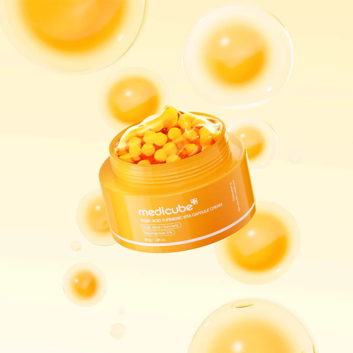 Skaistinamasis veido kremas "Kojic Acid Turmeric Vita Capsule Cream", 53 g