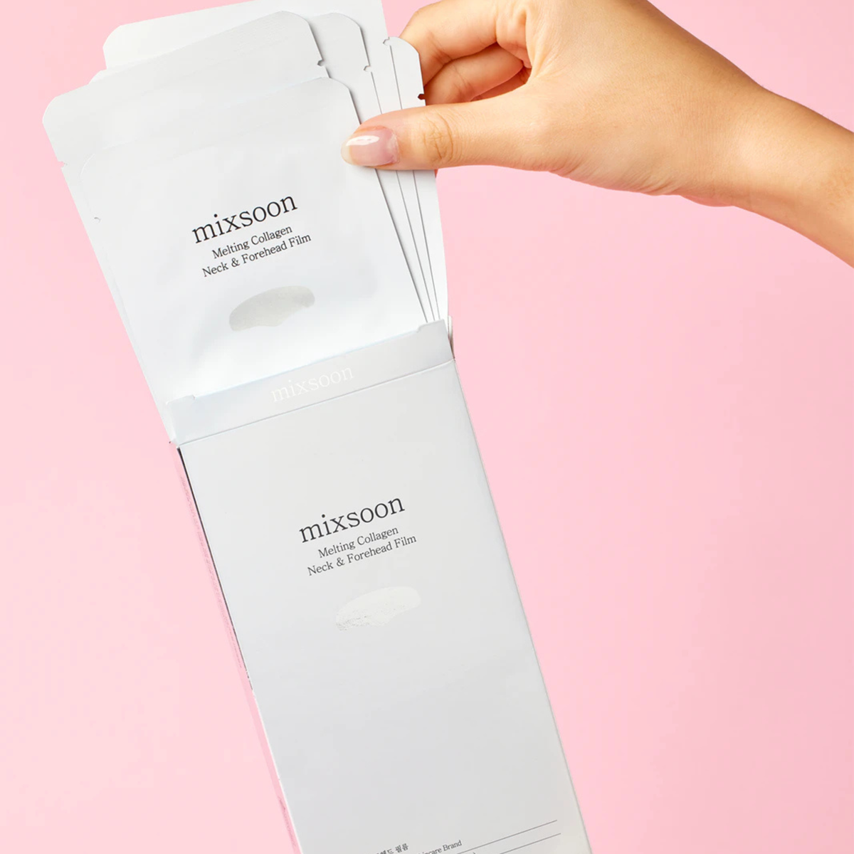 Tirpi kaktos ir kaklo kolageno plėvelė - užpildas "Melting Collagen Neck & Forehead Film", 5 vnt.