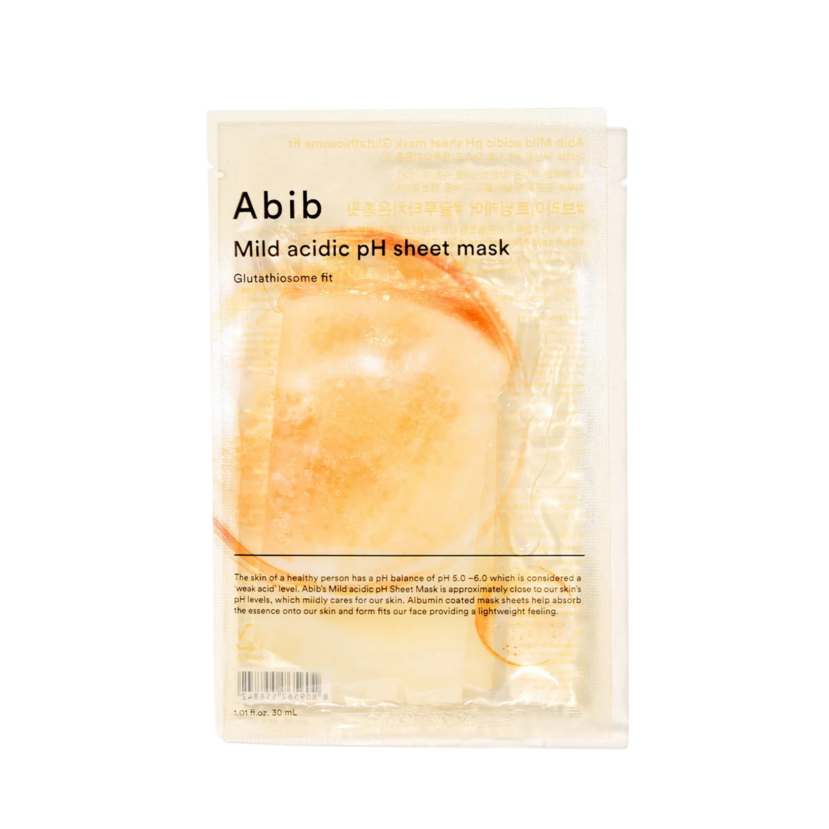 Lakštinė veido kaukė "Mild Acidic pH Glutathiosome Fit Sheet Mask"