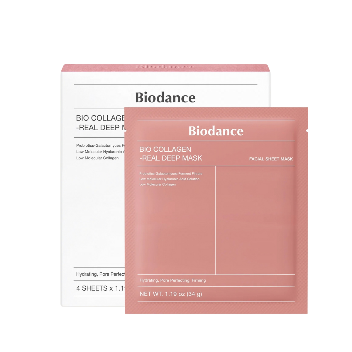 Stangrinamoji hidrogelinė veido kaukė "Bio-Collagen Real Deep Mask Set"