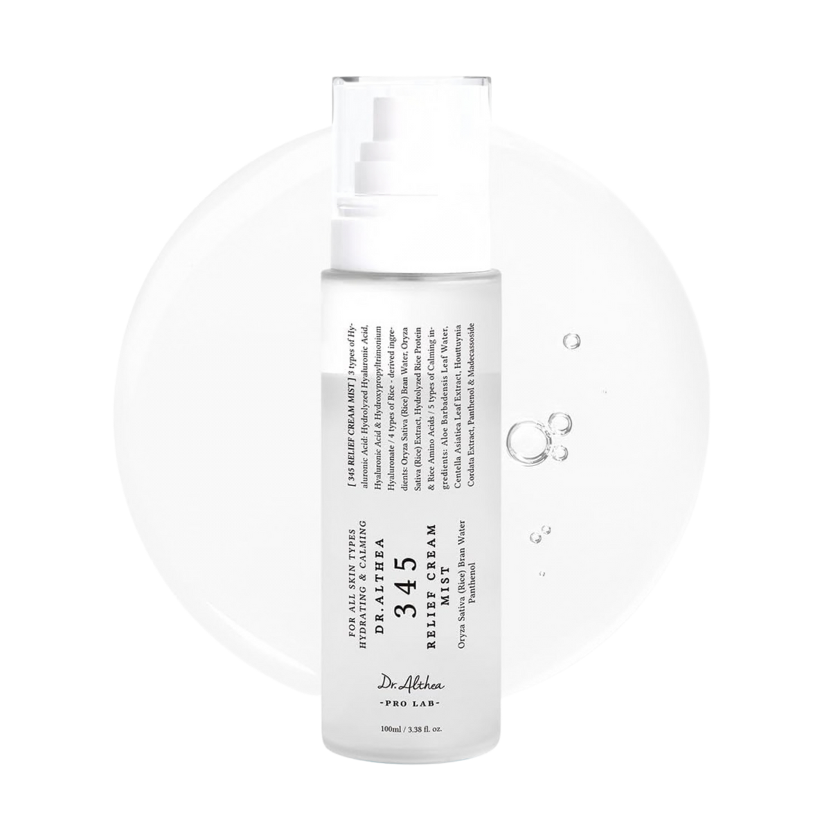 Dvifazė veido dulksna "345 Relief Cream Mist", 100 ml