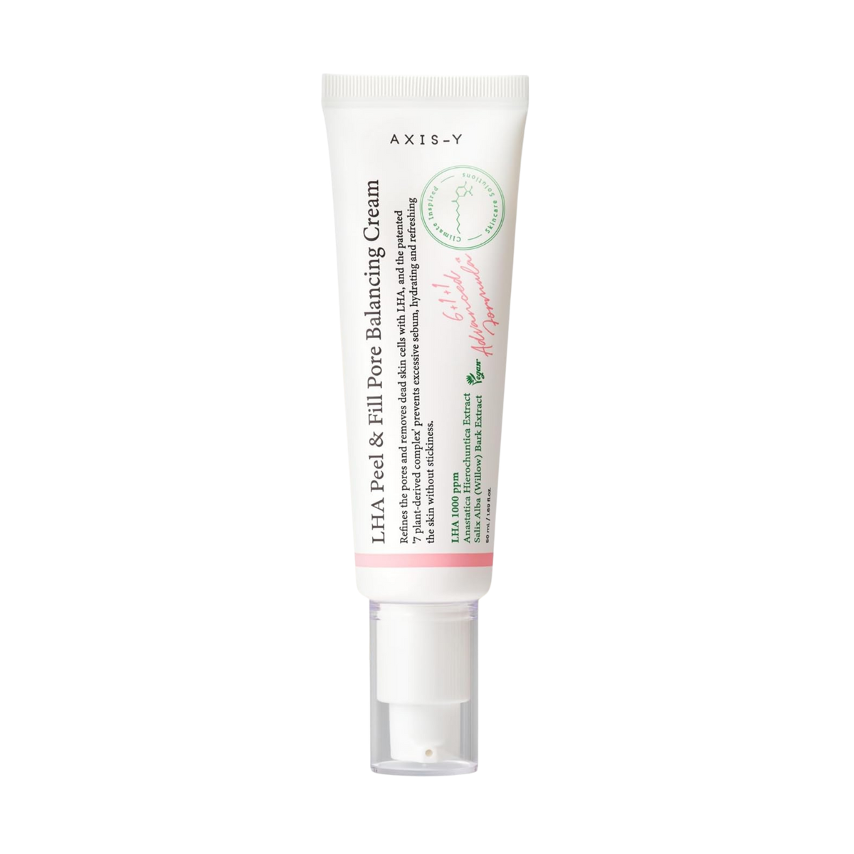 Poras sutraukiantis koreguojamasis kremas "LHA Peel & Fill Pore Balancing Cream", 50 ml