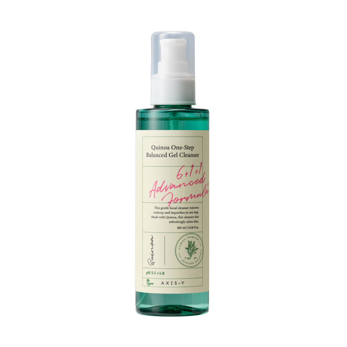 Gelinis veido prausiklis "Quinoa One-Step Balanced Gel Cleanser", 180 ml