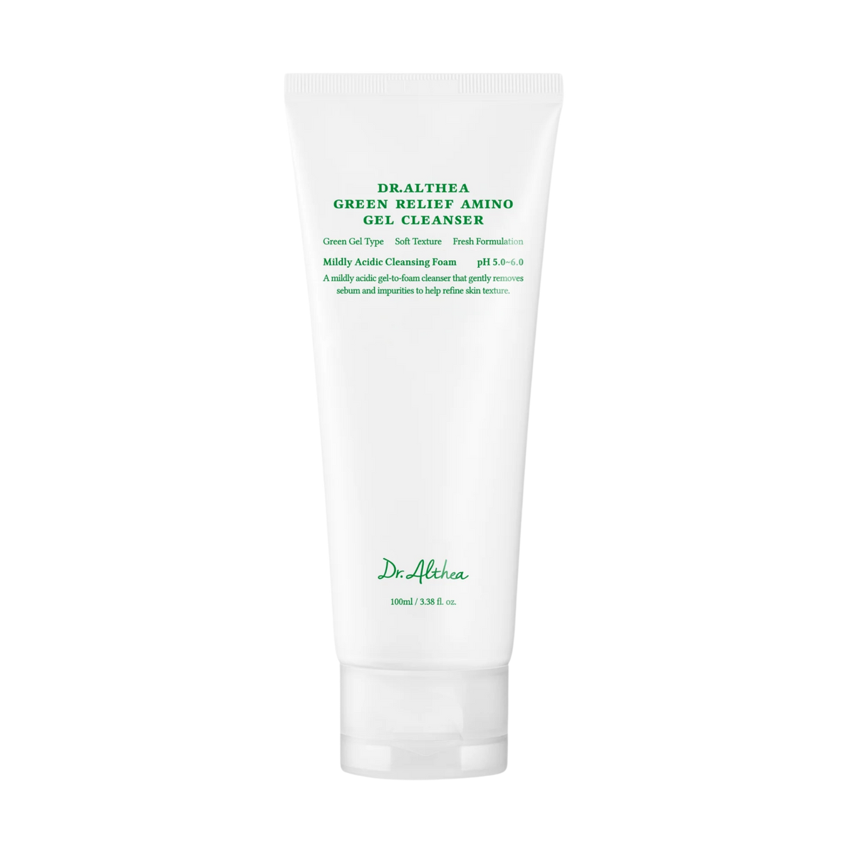 Švelnus gelinis prausiklis "Green Relief Amino Gel Cleanser", 100 ml