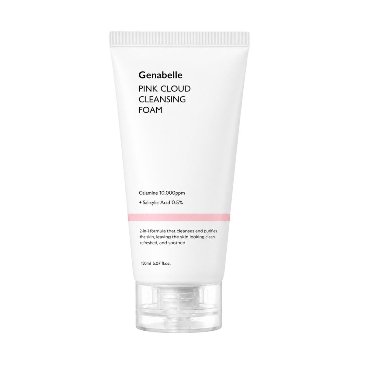 Valomosios veido putos su kalaminu ir 0.5% salicilo rūgštimi "Pink Cloud Cleansing Foam", 150 ml