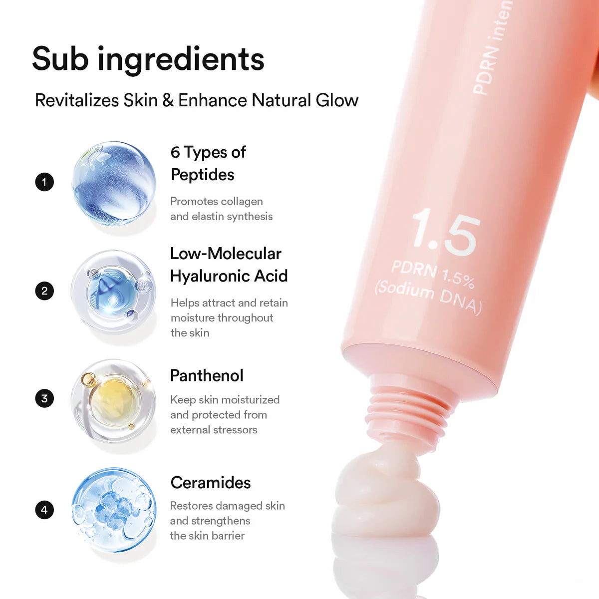 Intensyviai regeneruojantis veido kremas "PDRN Intensive Cream 1.5 Tubes", 75 ml