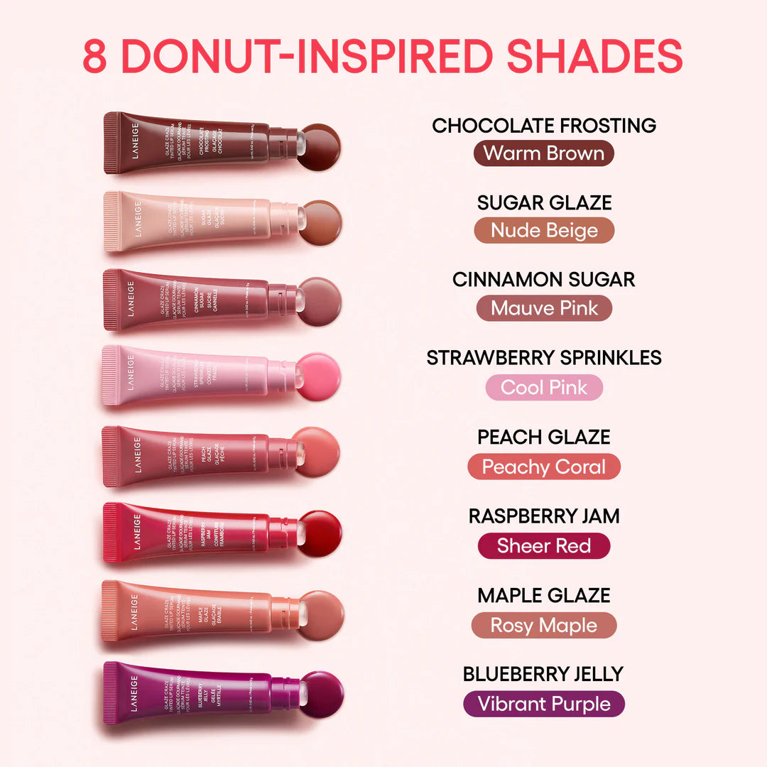Lūpų balzamas - serumas su atspalviu "Glaze Craze Tinted Lip Serum (Sugar Glaze)", 12 g