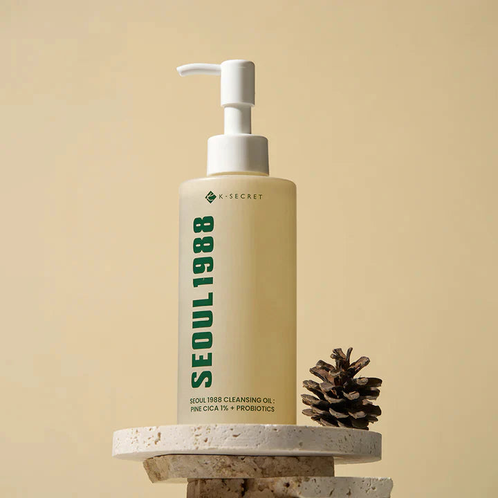 Valomasis veido aliejus "SEOUL 1988 Cleansing Oil: Pine Cica 1% + Probiotics", 200 ml