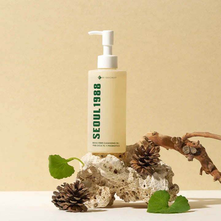 Valomasis veido aliejus "SEOUL 1988 Cleansing Oil: Pine Cica 1% + Probiotics", 200 ml