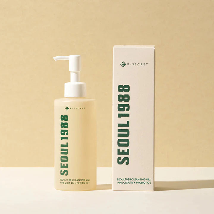Valomasis veido aliejus "SEOUL 1988 Cleansing Oil: Pine Cica 1% + Probiotics", 200 ml