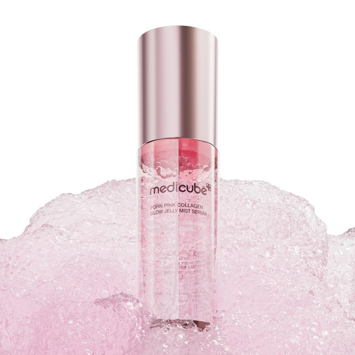 Veido dulksna - serumas su kolagenu "PDRN Pink Collagen Glow Jelly Mist Serum", 100 ml