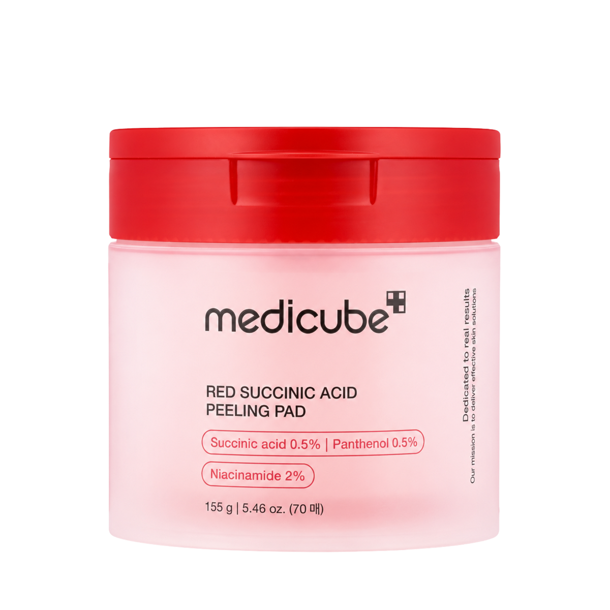 Eksfolijuojantys toniko padeliai probleminei odai "Red Succinic Acid Peeling Pad", 70 vnt.