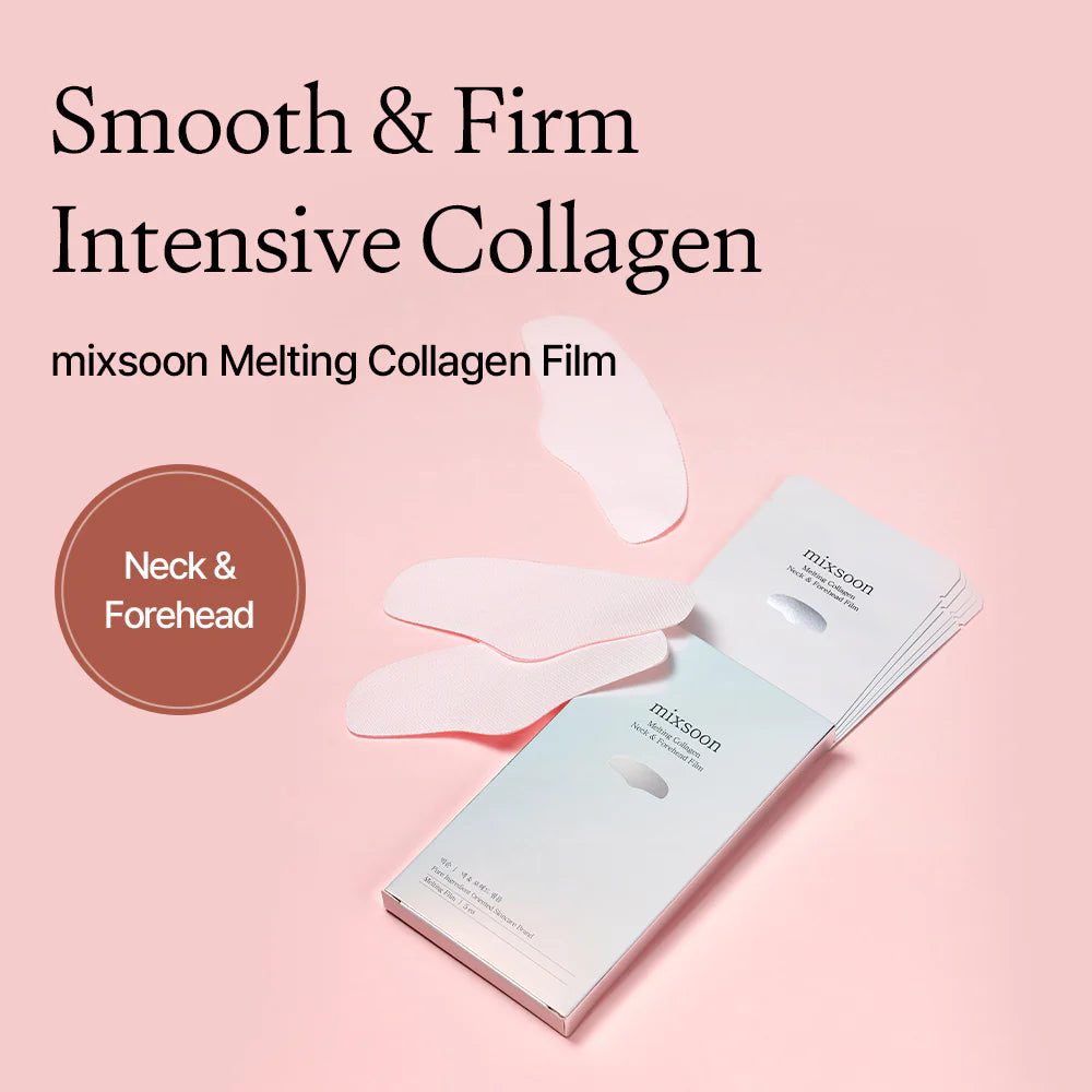 Tirpi kaktos ir kaklo kolageno plėvelė - užpildas "Melting Collagen Neck & Forehead Film", 5 vnt.