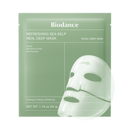 Gaivinamoji hidrogelinė veido kaukė su jūros dumbliais "Refreshing Sea Kelp Real Deep Mask"