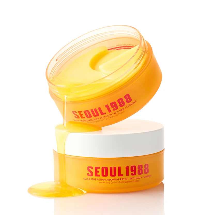 Paakių padeliai "Seoul 1988 Retinal Glow Eye Patch: RETI-NAD + TURMERIC", 60 vnt.
