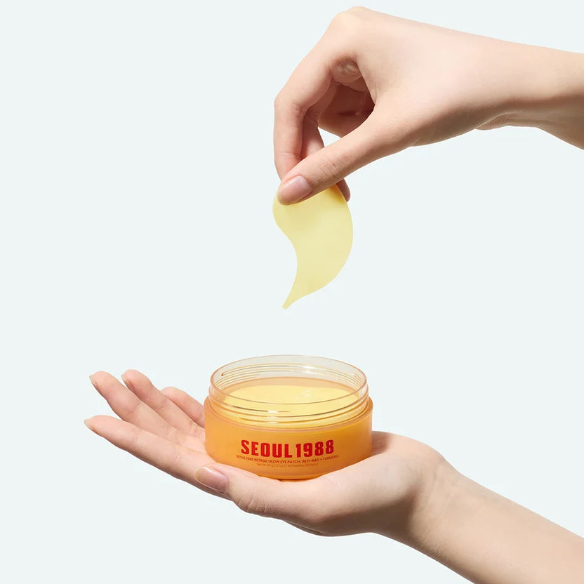Paakių padeliai "Seoul 1988 Retinal Glow Eye Patch: RETI-NAD + TURMERIC", 60 vnt.