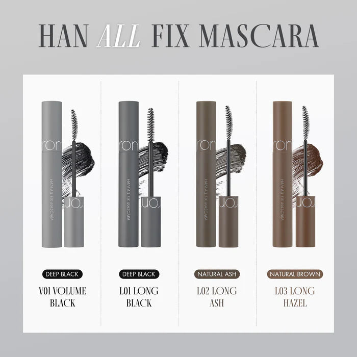 Blakstienų tušas "Han All Fix Mascara Mascara L03 Hazel", 7 g