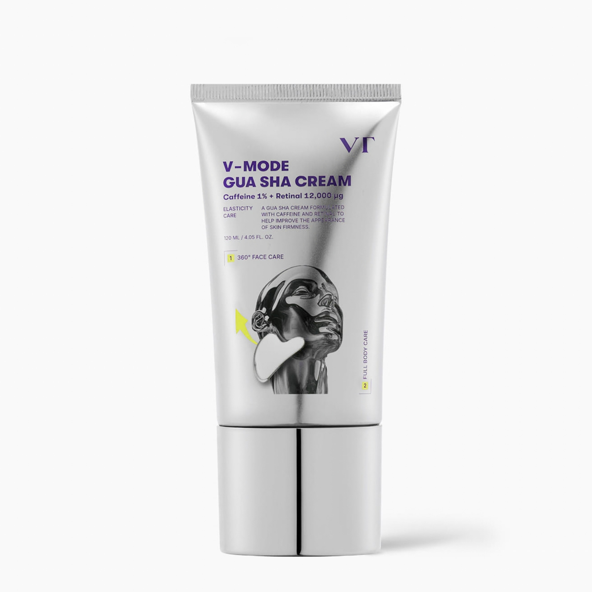 Stangrinamasis kremas su Gua Sha masažuokliu "V-Mode Gua Sha Cream", 120 ml