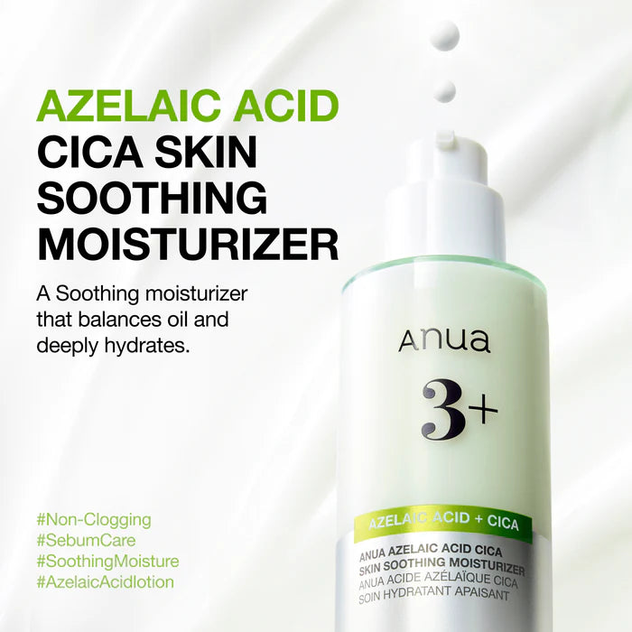 Raminamasis kremas raustančiai odai su 3 % azelaino rūgštimi "Azelaic Acid Cica Skin Soothing Moisturizer", 100 ml