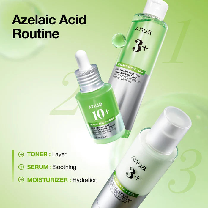 Raminamasis kremas raustančiai odai su 3 % azelaino rūgštimi "Azelaic Acid Cica Skin Soothing Moisturizer", 100 ml