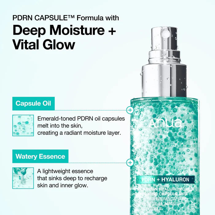 Drėkinamoji veido dulksna "PDRN Hyaluronic Acid Hydrating Capsule Mist", 100 ml