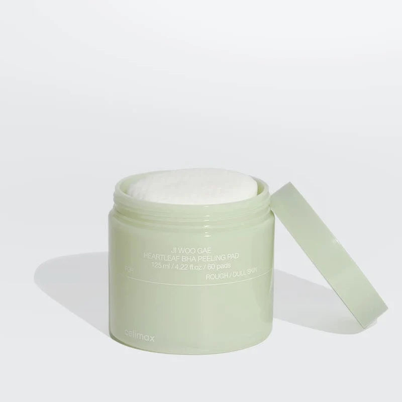 Šveičiamieji toniko padeliai "Ji Woo Gae Heartleaf BHA Peeling Pad", 60 vnt.