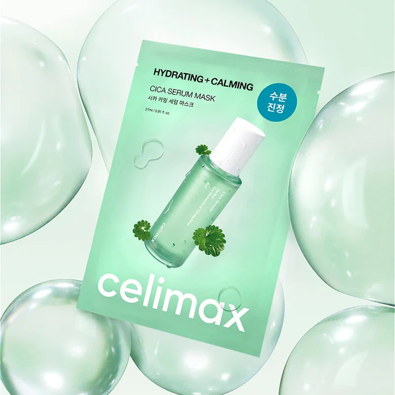 Raminanti ir intensyviai drėkinanti veido kaukė "The Real Cica Calming Ampoule Mask", 27 ml
