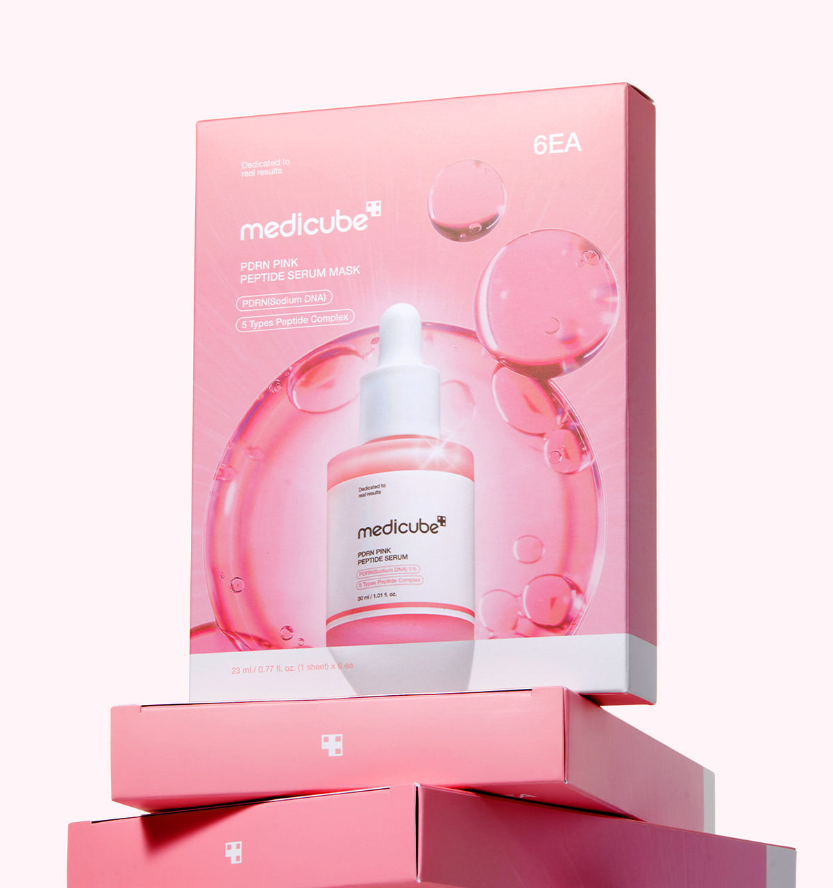 Lakštinė veido kaukė "PDRN Pink Peptide Serum Mask", 23 ml