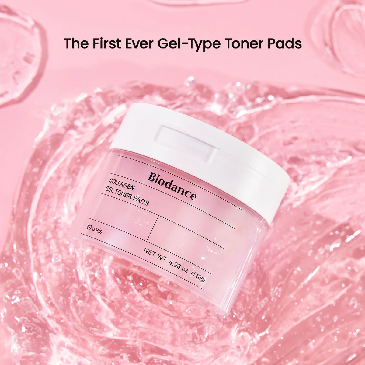 Stangrinamieji veido toniko padeliai "Collagen Gel Toner Pads", 60 vnt.