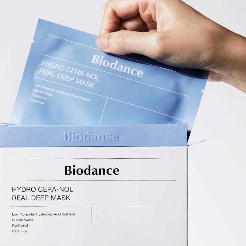 Giliai drėkinanti hidrogelinė veido kaukė "Hydro Ceranol Real Deep Mask"