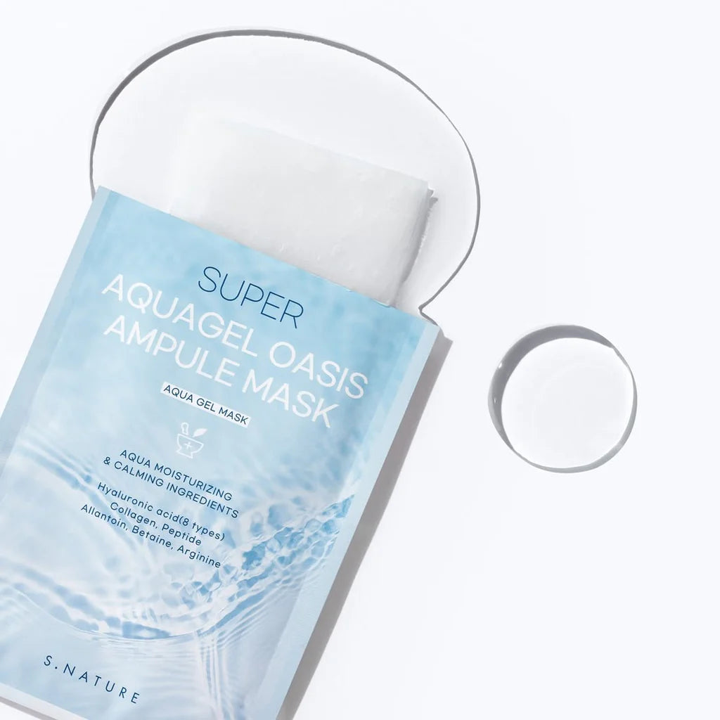 Lakštinė veido kaukė "Super Aquagel Oasis Ampoule Mask", 30 ml