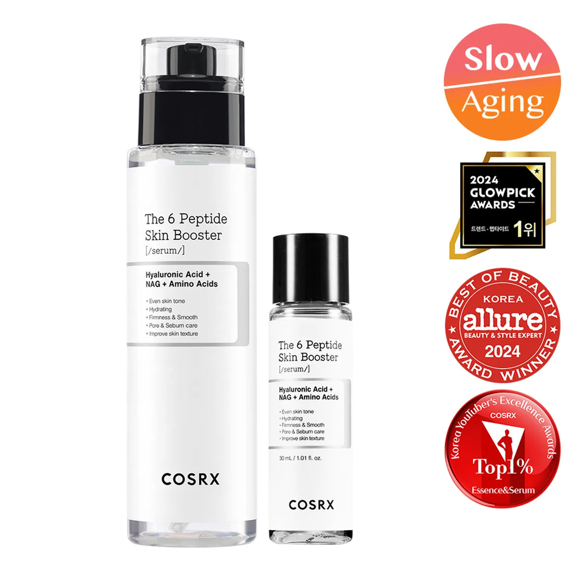 Veido serumas su peptidais "The 6 Peptide Skin Booster Serum"