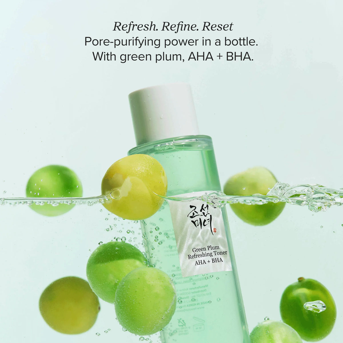 Veido tonikas "Green Plum Refreshing Toner: AHA + BHA", 150 ml
