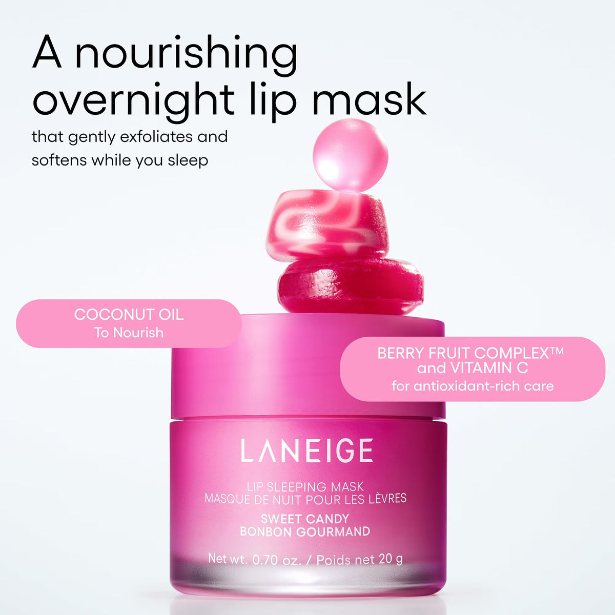 Lūpų kaukė "Lip Sleeping Mask Sweet Candy", 20 g