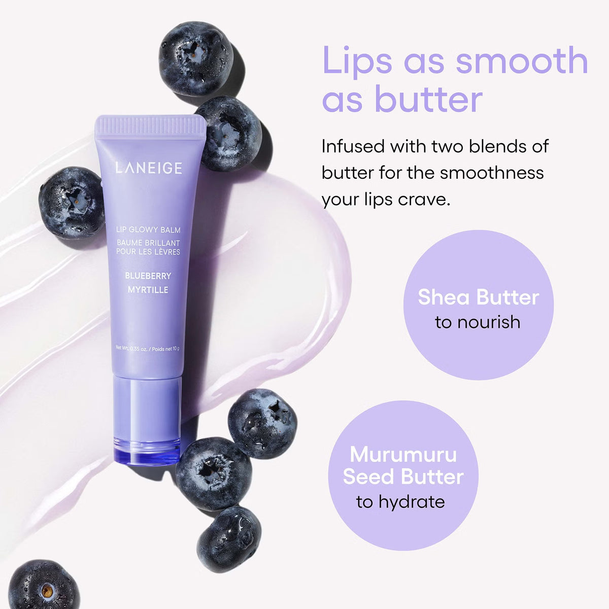 Lūpų balzamas "Lip Glowy Balm (Blueberry)", 10 g