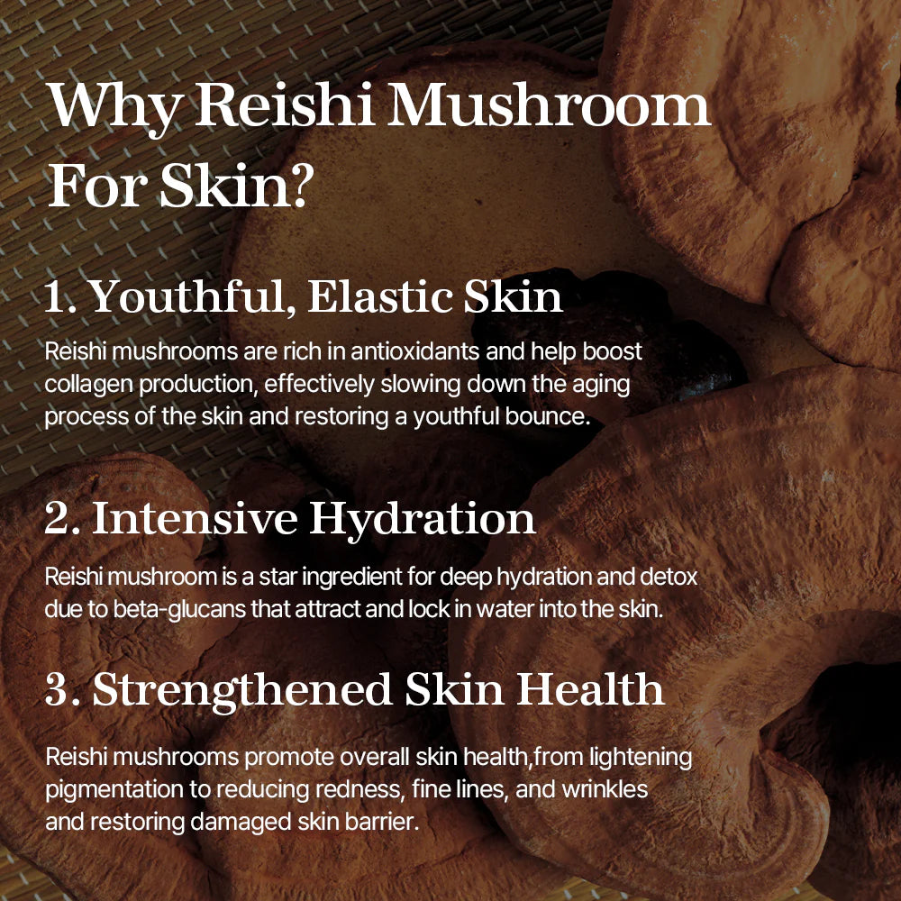 Drėkinamoji esencija su Reishi grybų ekstraktu "Reishi Mushroom Essence", 100 ml
